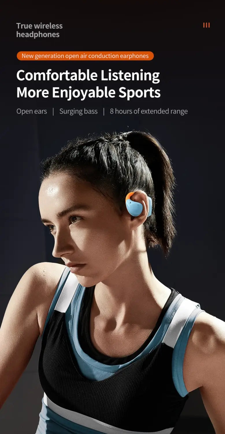 Ows open air conduction bluetooth headset ear mounted non in