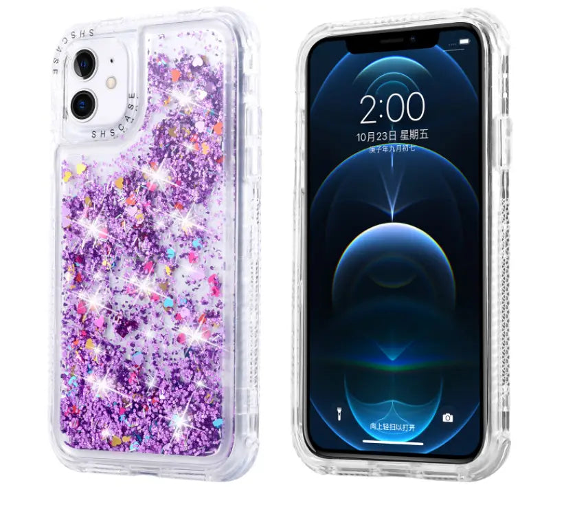 Telefoon case voor iphone 13 12 mooie kleurrijke luxe art