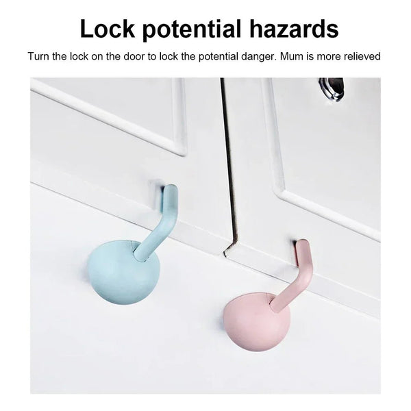 1 - 3 pcs Childproof Safety Hooks for Doors and Drawers Multivariant - Nexellus