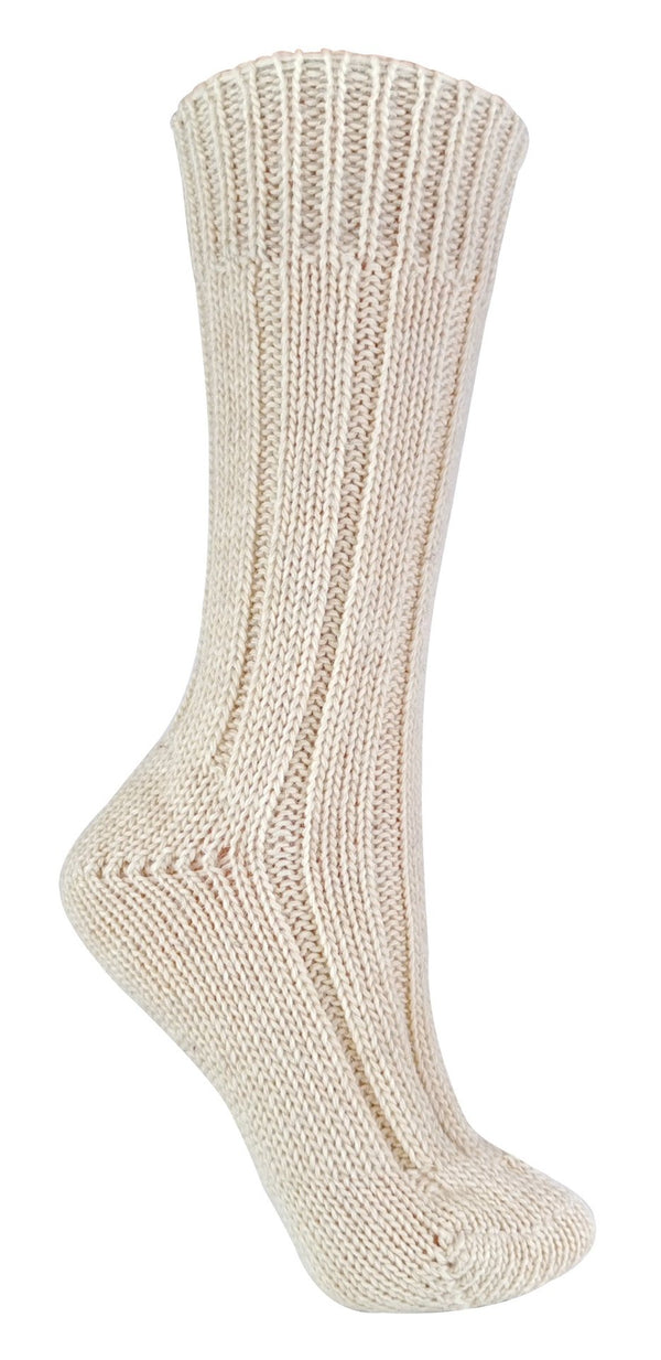 1 Pairs Ladies Lightweight Knitted 100% Wool Socks - Nexellus