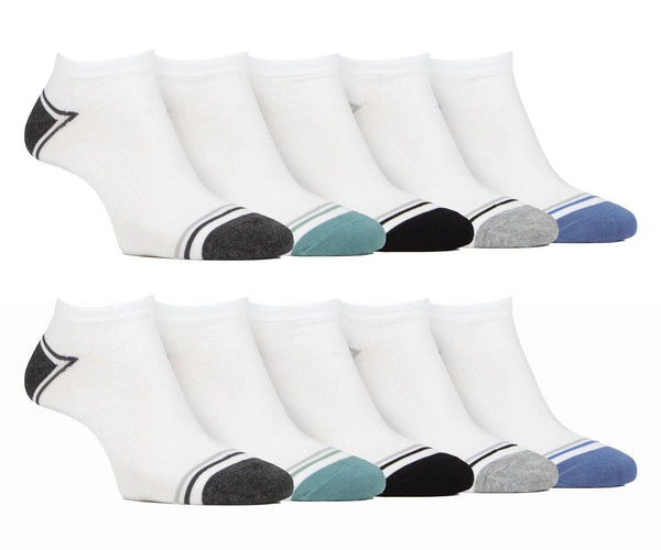 10 Pack Mens Bamboo Trainer Socks - Nexellus