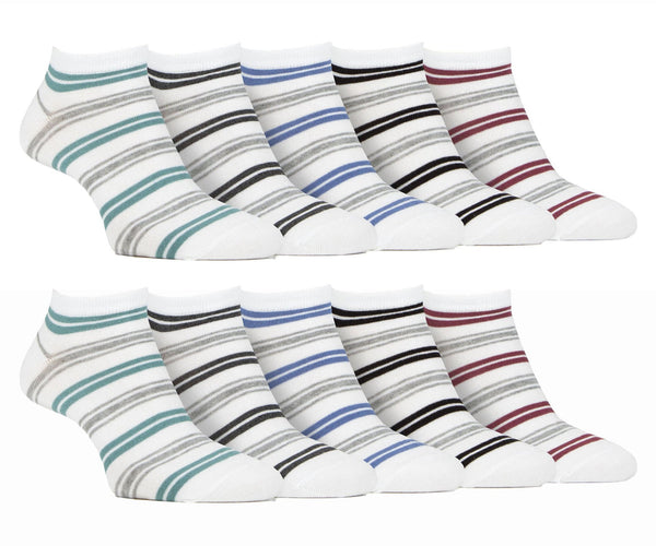 10 Pack Mens Bamboo Trainer Socks - Nexellus