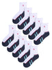 10 Pairs Boys Breathable Low Cut White Sport Socks - Nexellus