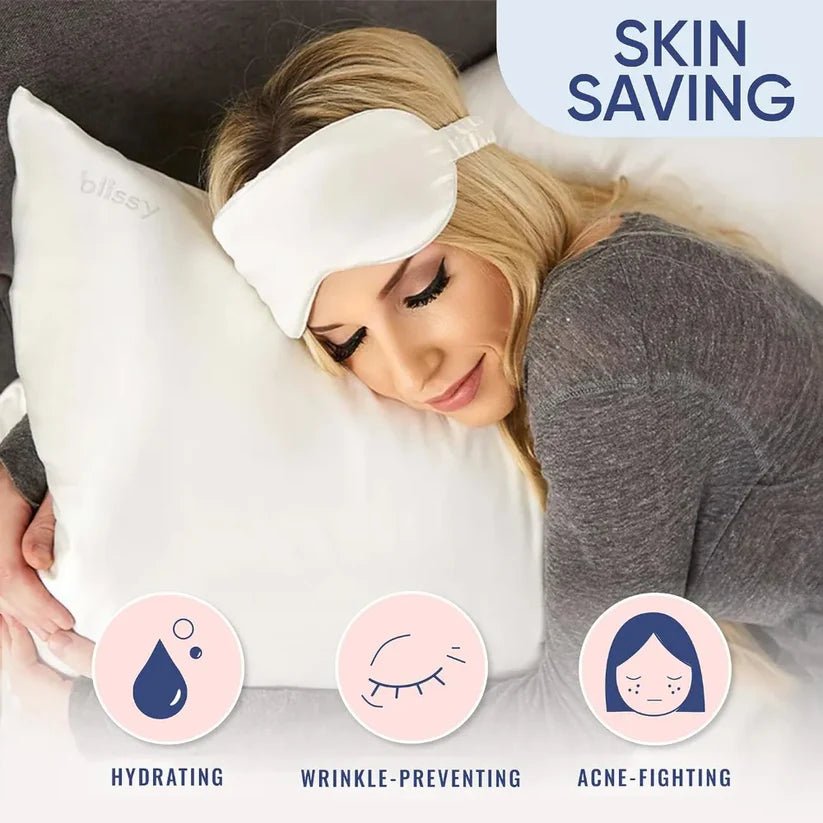 100% Natural Mulberry Silk Pillow Case Protects Hair and Skin - Nexellus