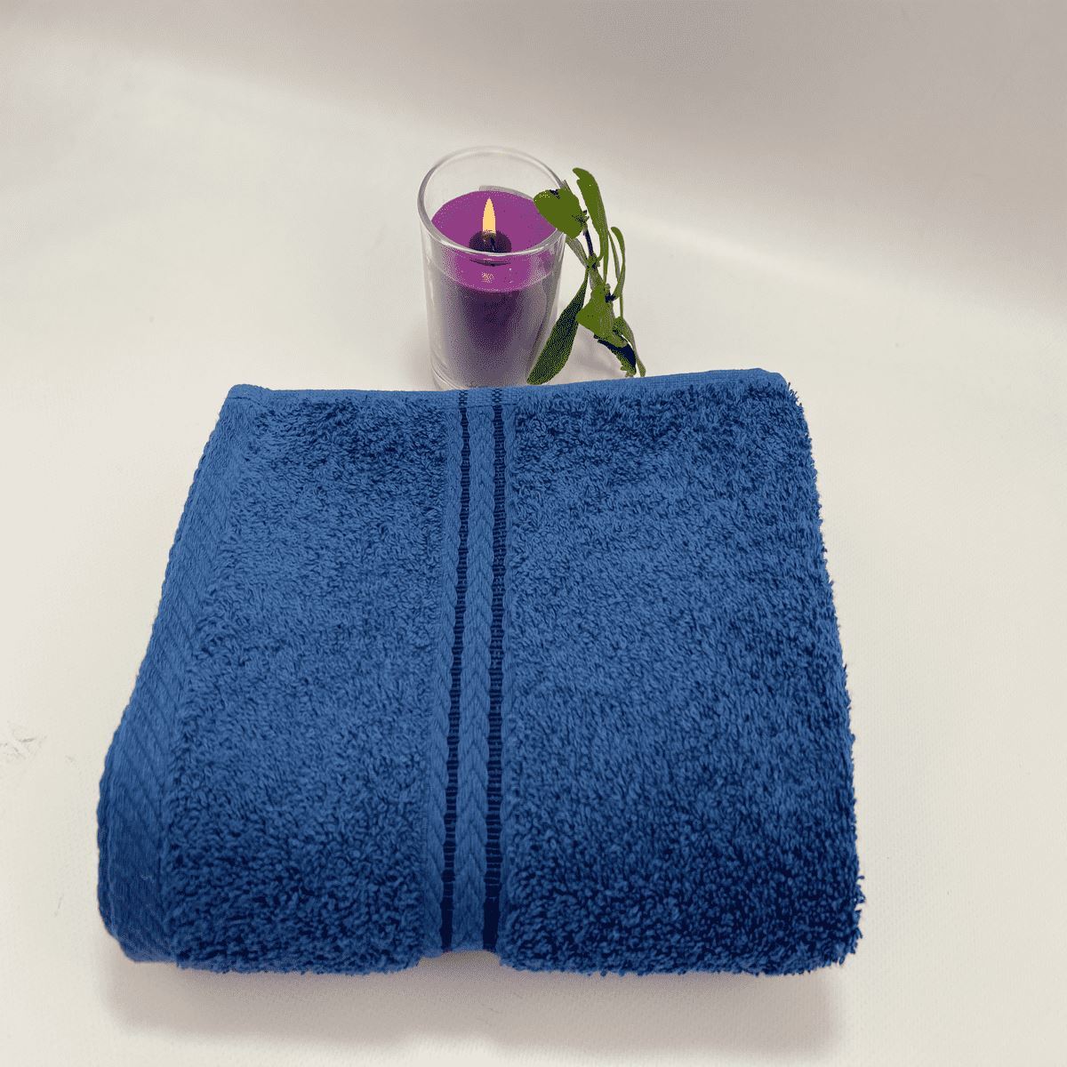 100% Prime Egytia Cotton Luxury Towels - 2 Hand Towels - Blue - Nexellus