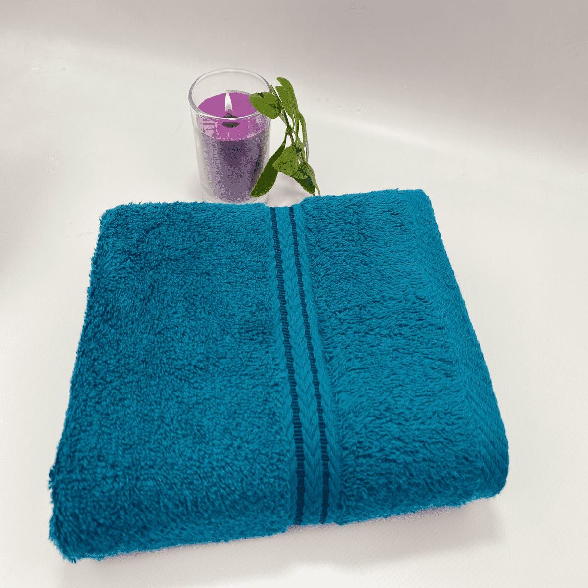 100% Prime Egytia Cotton Luxury Towels - 2 Hand Towels - Teal - Nexellus