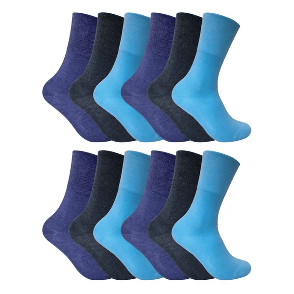 12 pack ladies non elastic thermal diabetic socks - Nexellus