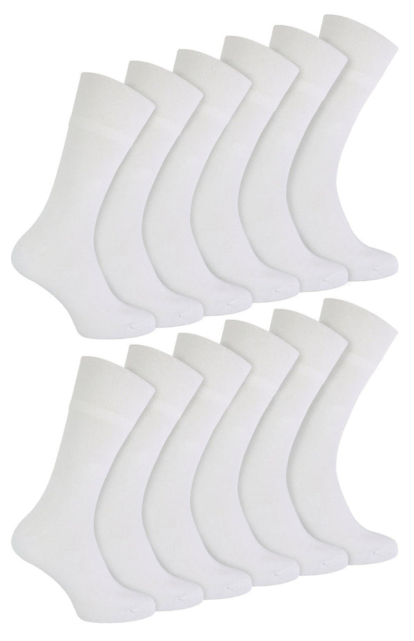 12 Pack Mens Diabetic Seamless Bamboo Socks - Nexellus