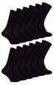 12 Pack Mens Diabetic Seamless Bamboo Socks - Nexellus