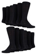 12 Pair Mens Cotton Colourful Striped Dress Socks - Nexellus