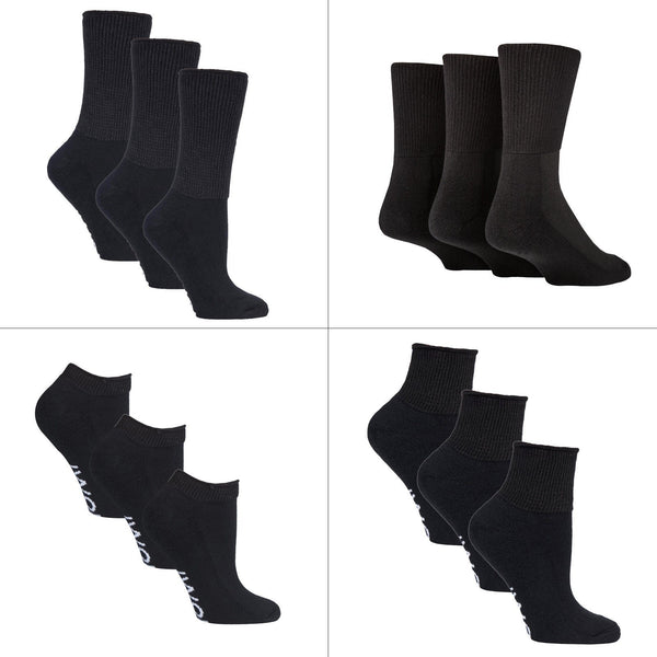 12 Pair Pack Diabetic Socks Bundle Set - Nexellus