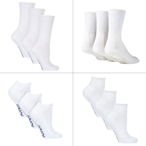 12 Pair Pack Diabetic Socks Bundle Set - Nexellus