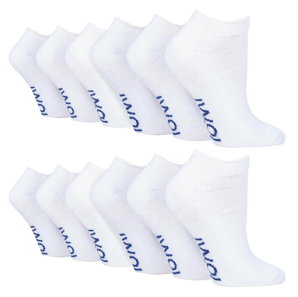 12 Pairs Cushioned Diabetic Trainer Socks - Nexellus