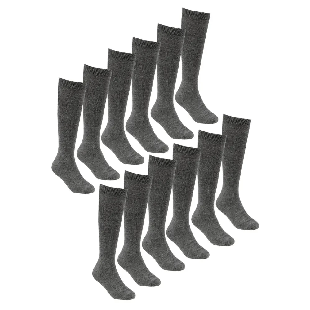 12 pairs girls knee high soft bamboo socks - Nexellus