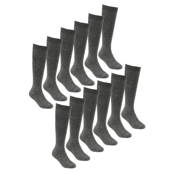 12 pairs girls knee high soft bamboo socks - Nexellus