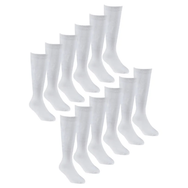 12 pairs girls knee high soft bamboo socks - Nexellus