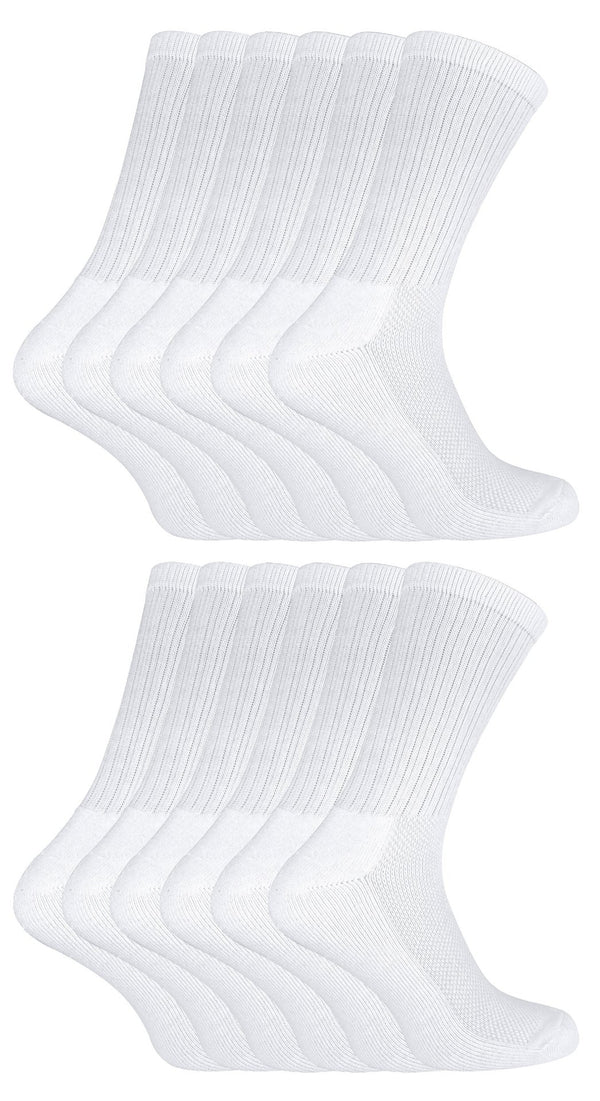 12 Pairs Kids Breathable Bamboo Sport Socks - Nexellus