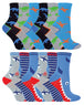 12 Pairs Kids Novelty Bamboo Trainer Socks - Nexellus