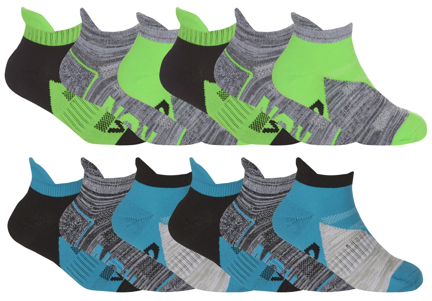 12 Pairs Kids Trainer Liner Breathable Socks - Nexellus