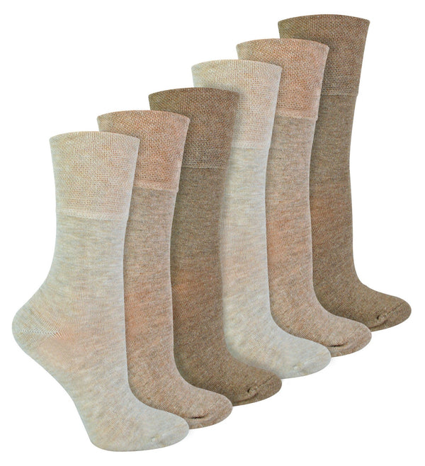 12 Pairs Ladies Diabetic Bamboo Socks - Nexellus