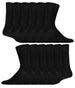 12 Pairs Mens Loose Top Diabetic Socks - Nexellus