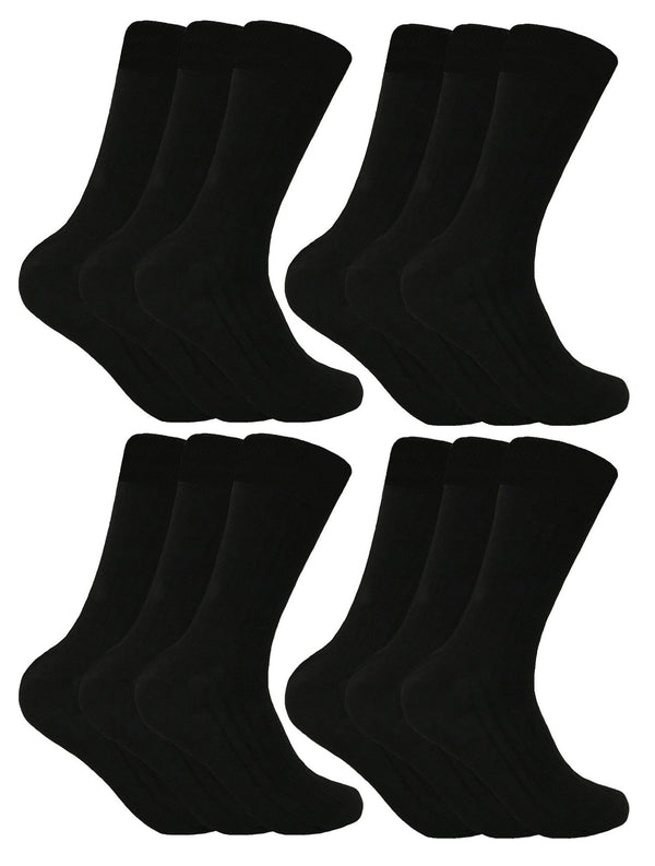 12 Pairs Mens Wool Boot Socks - Nexellus