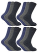 12 Pairs Mens Wool Boot Socks - Nexellus