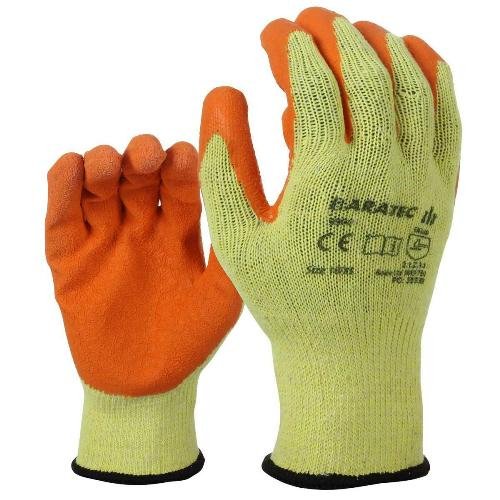 12 x Baratec Protective Latex Gripper Glove - Wet & Dry Conditions - Nexellus