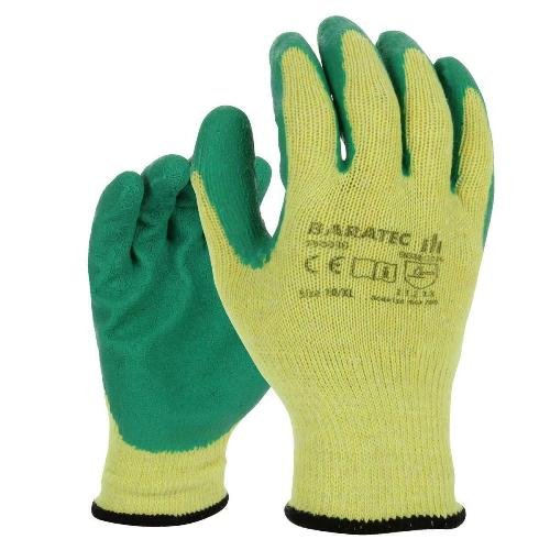 12 x Baratec Protective Latex Gripper Glove - Wet & Dry Conditions - Nexellus