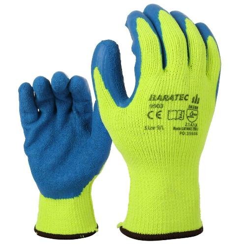 12 x Baratec Warm Workwear Protective Thermal Gripper Glove - Nexellus