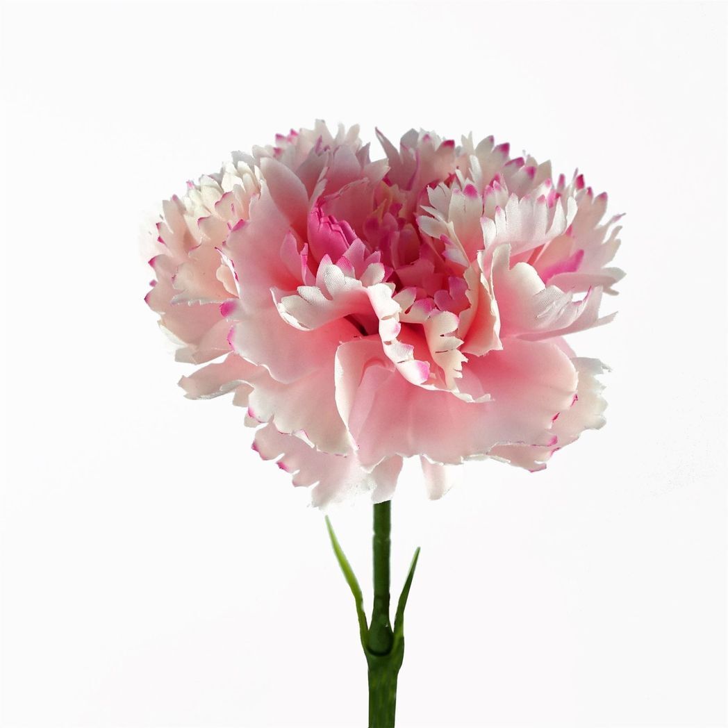 12 x Pink Carnation Artificial Flowers - Nexellus