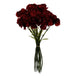 12 x Red Carnation Artificial Flowers - Nexellus