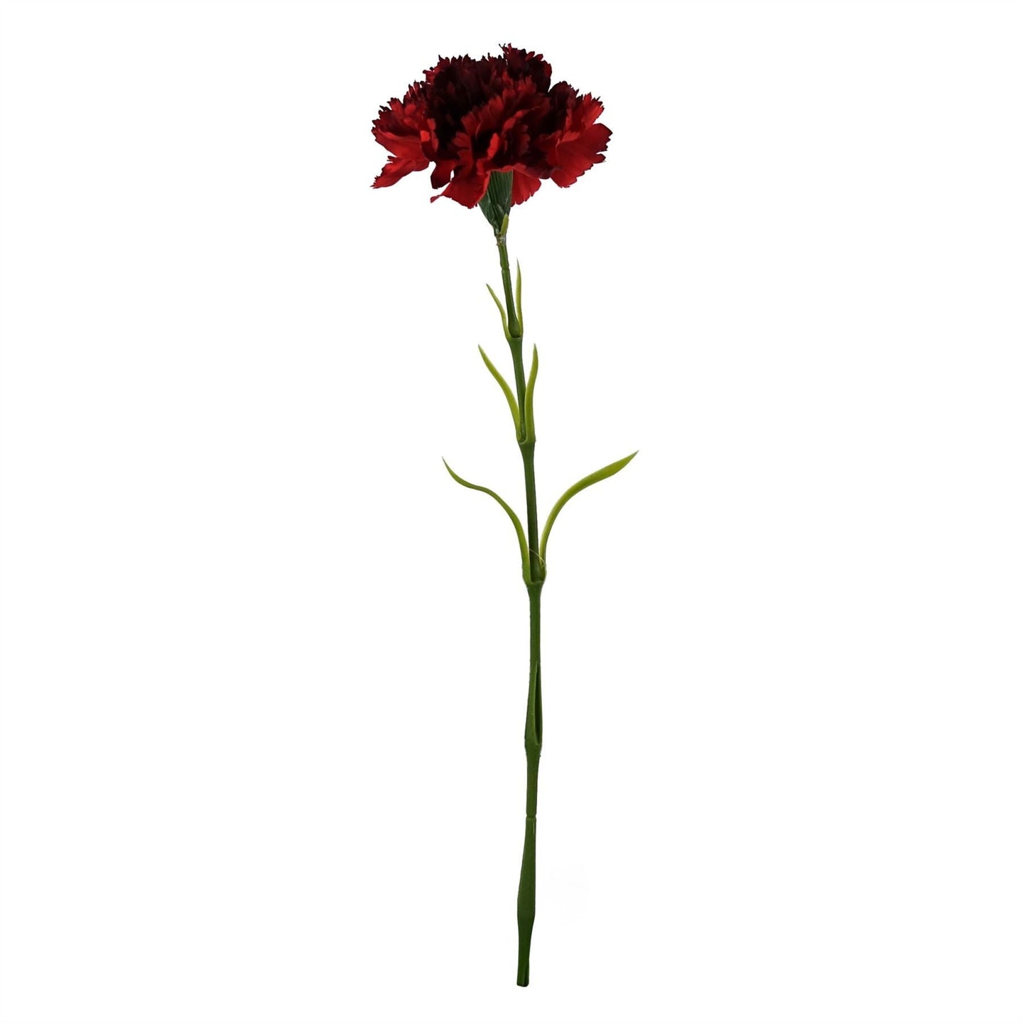 12 x Red Carnation Artificial Flowers - Nexellus