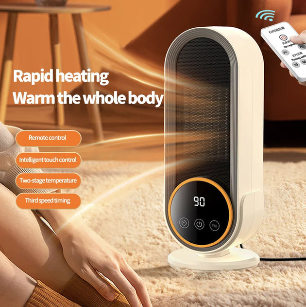 1200W Portable Electric Heater with Remote, Touch Screen & Timer for Home, Bill Saving Nexellus