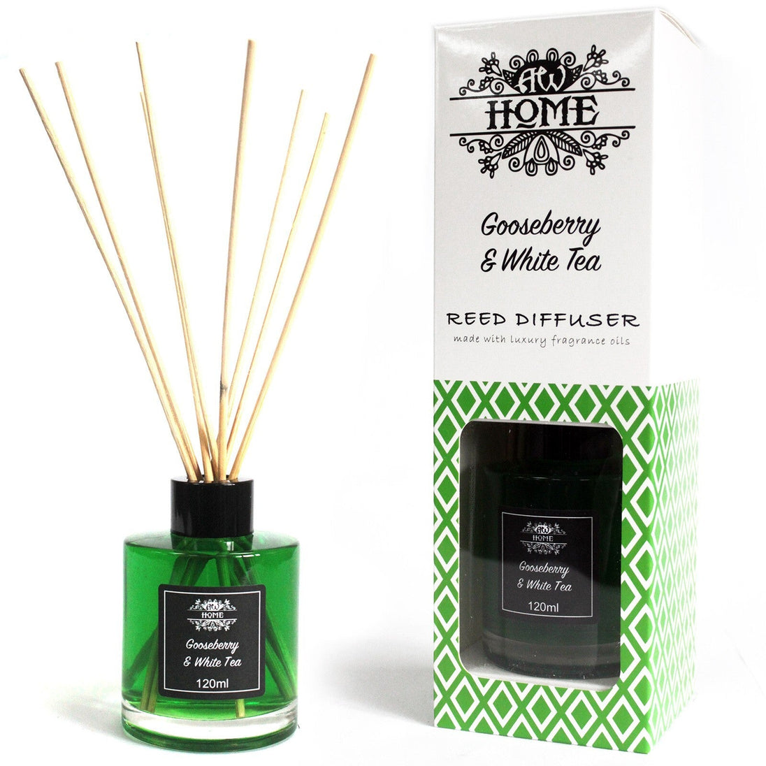 120ml Reed Diffuser - Gooseberry & White Tea - Per case: 1 Piece - Nexellus