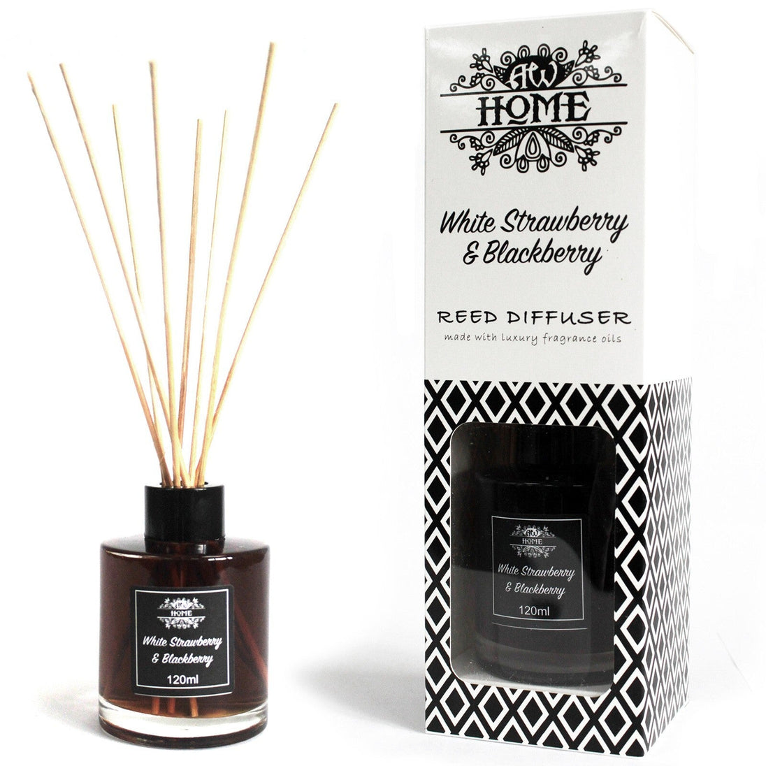 120ml Reed Diffuser - White Strawberry & Blackberry - Per case: 1 Piece - Nexellus