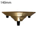 140mm Single Outlet Drop Metal Front Fitting Ceiling Rose~1452 - Nexellus