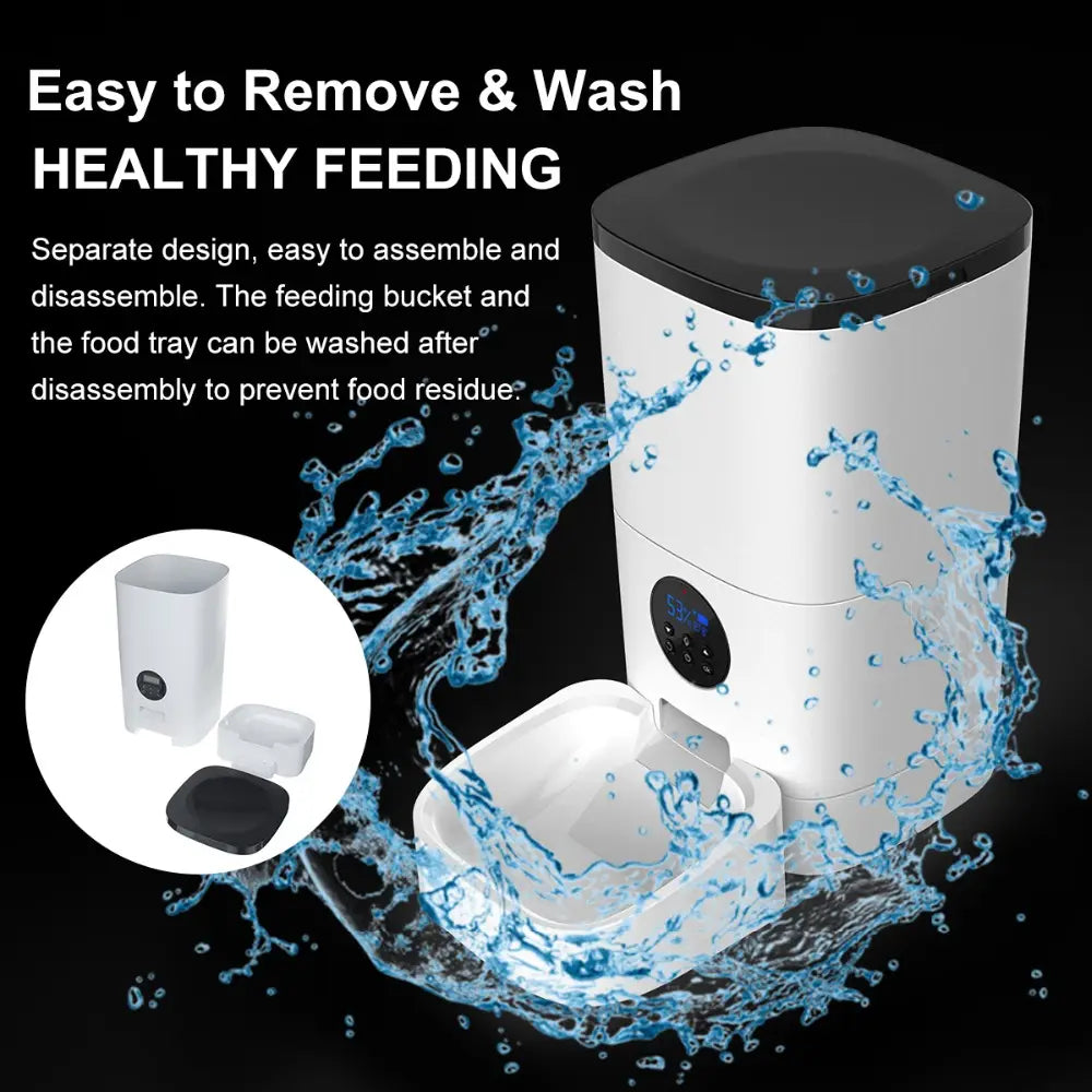 Remote monitoring automatic feeder cat dog food intelligent