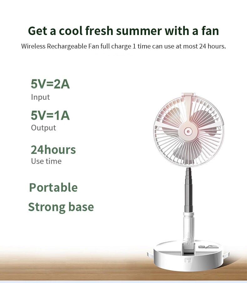 Usb portable fan 7200mahbattery air conditioners portables