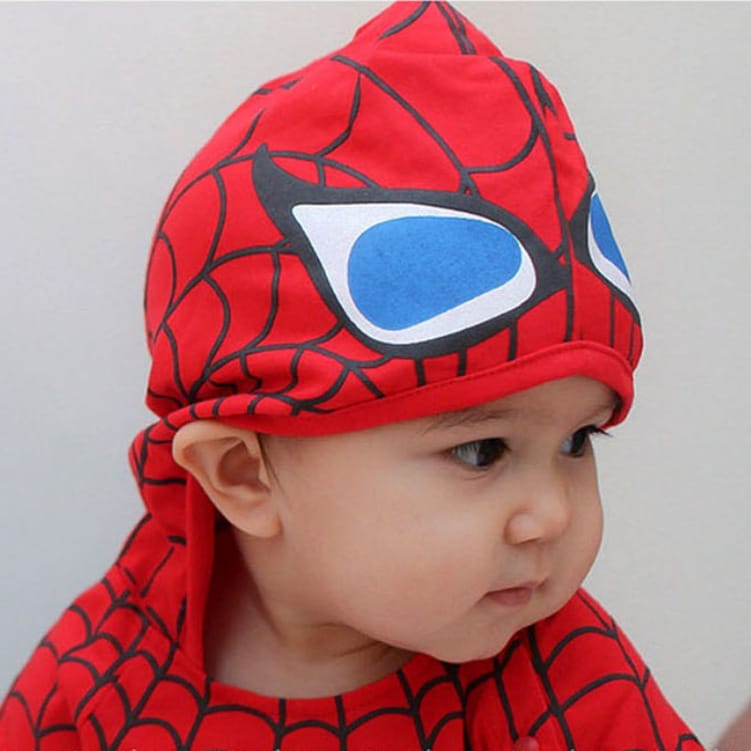 Baby clothes cotton spider man romper superman romper hooded