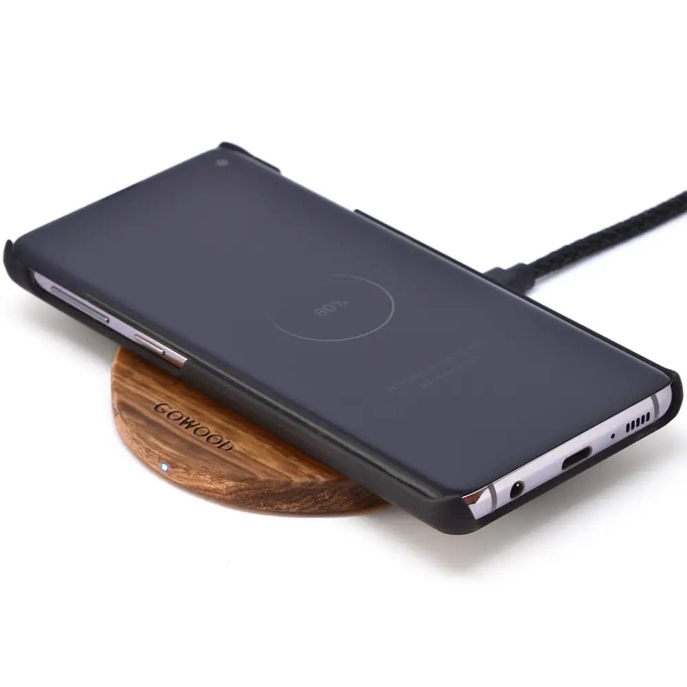 15w fast charge zebra wood wireless charger - Nexellus