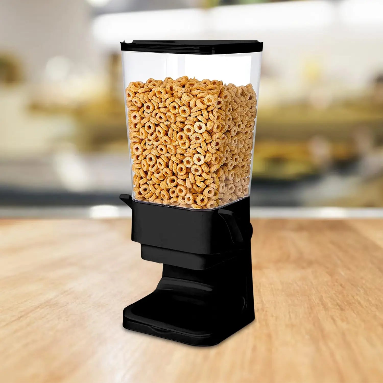 Countertop cereal dispenser indispensable dry food dispenser