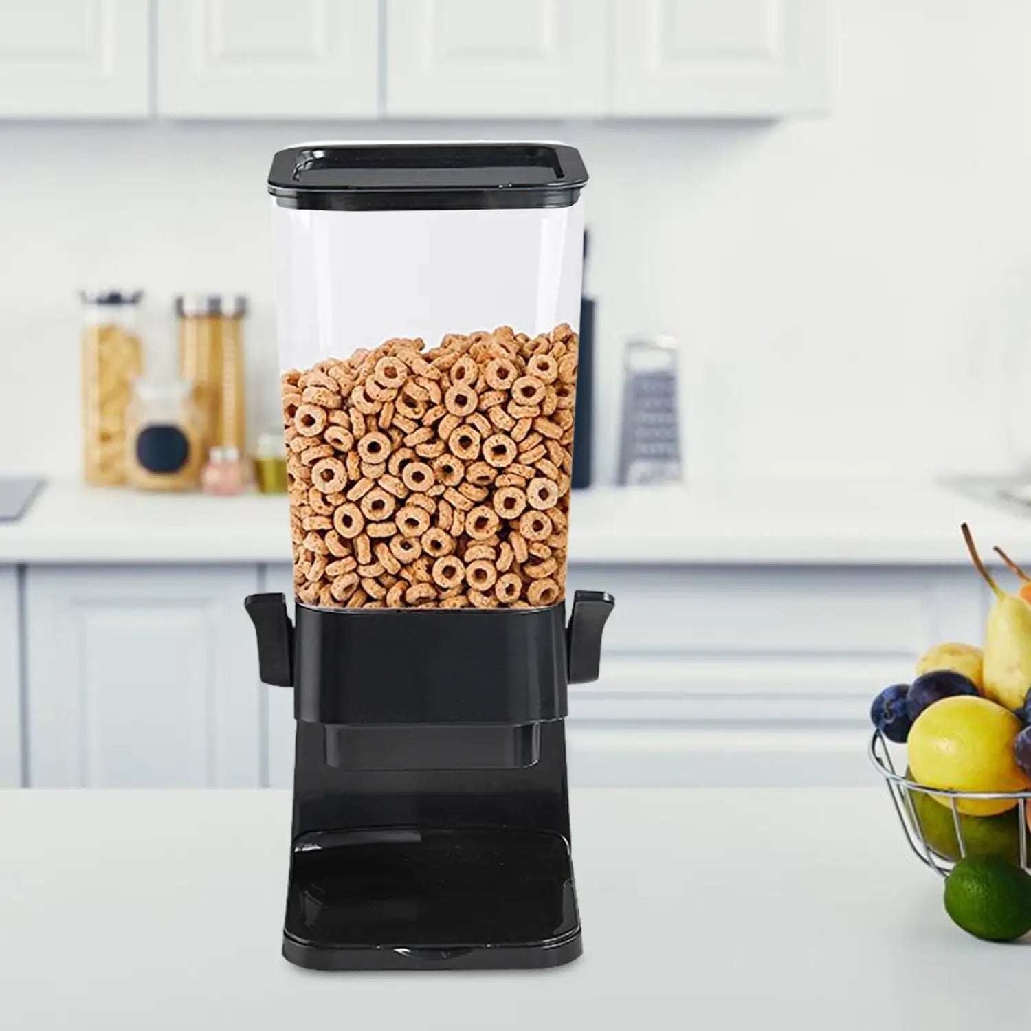 Countertop cereal dispenser indispensable dry food dispenser