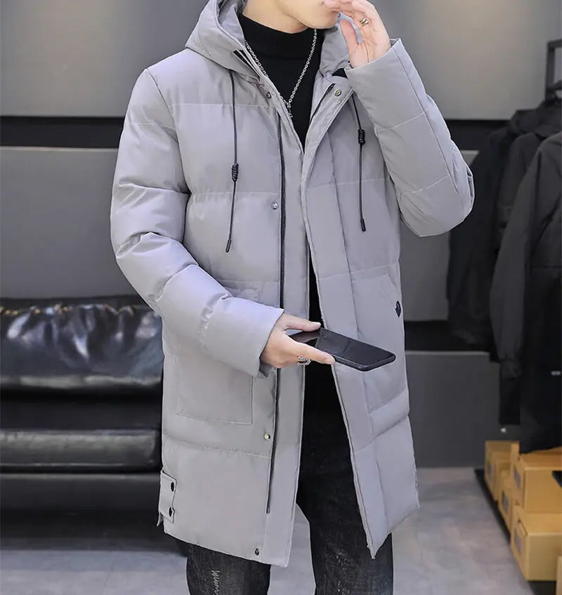 Winter-ready men’s long hooded jackets: style meets warmth