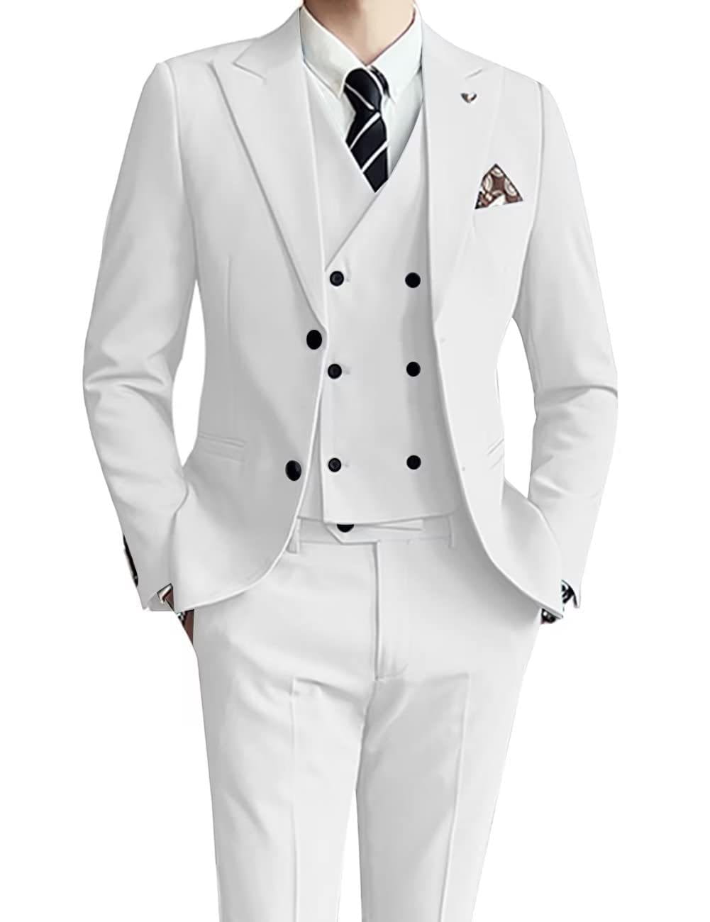 Three-piece men’s suit slim fit suit