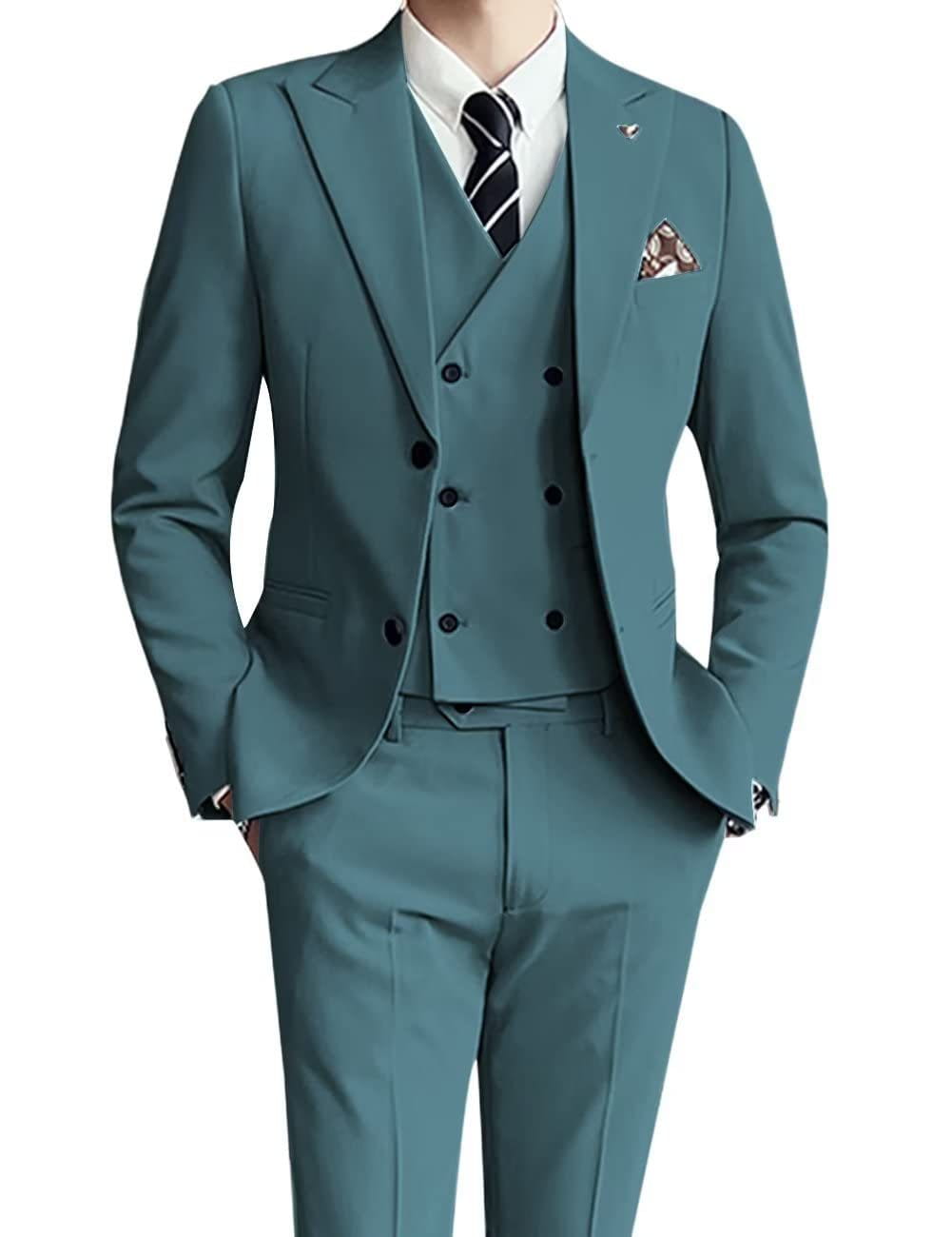 Three-piece men’s suit slim fit suit