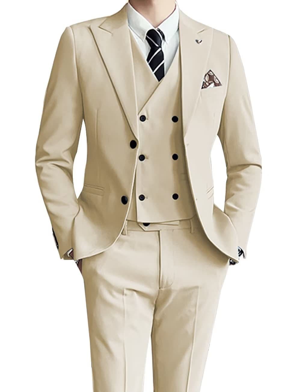 Three-piece men’s suit slim fit suit