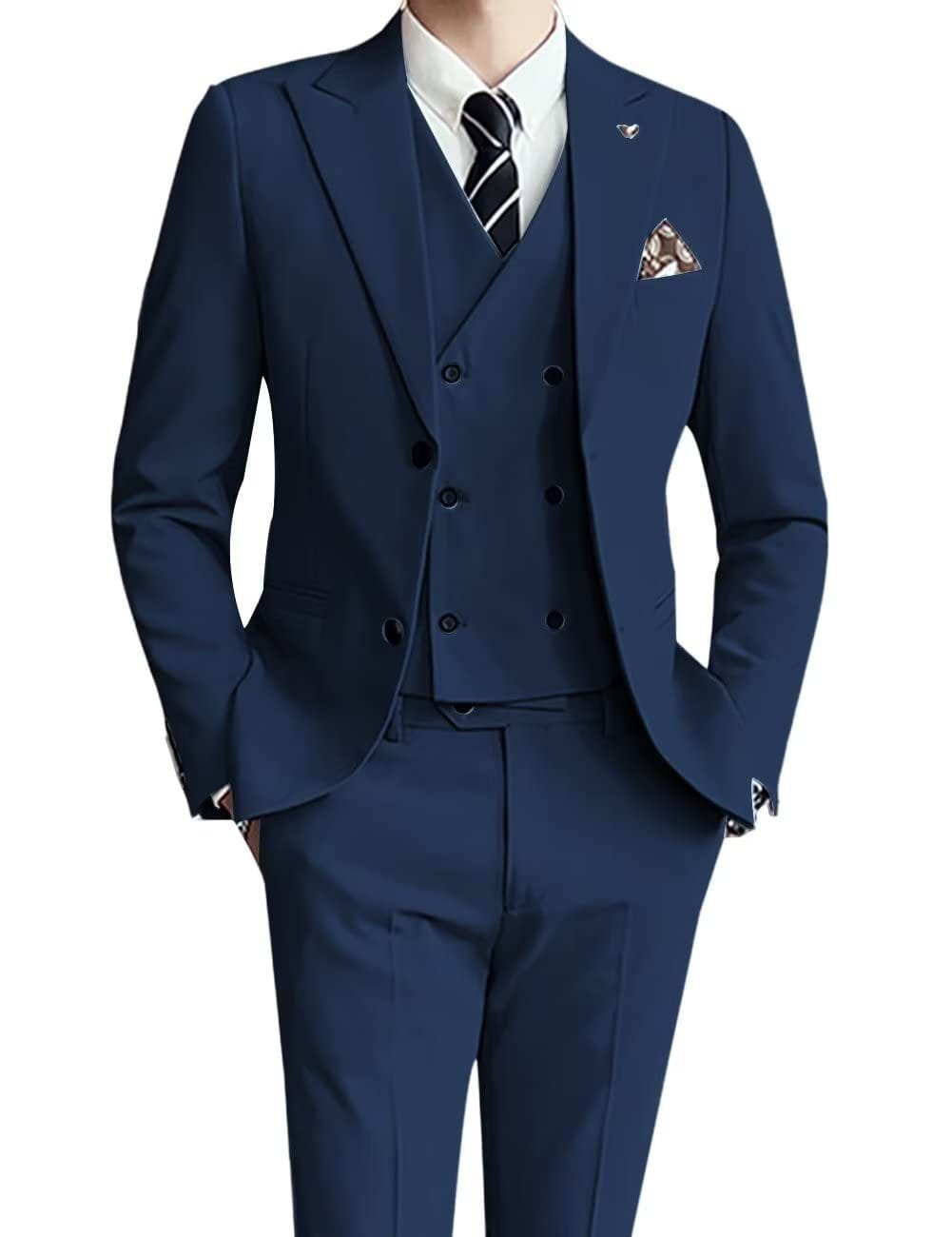 Three-piece men’s suit slim fit suit