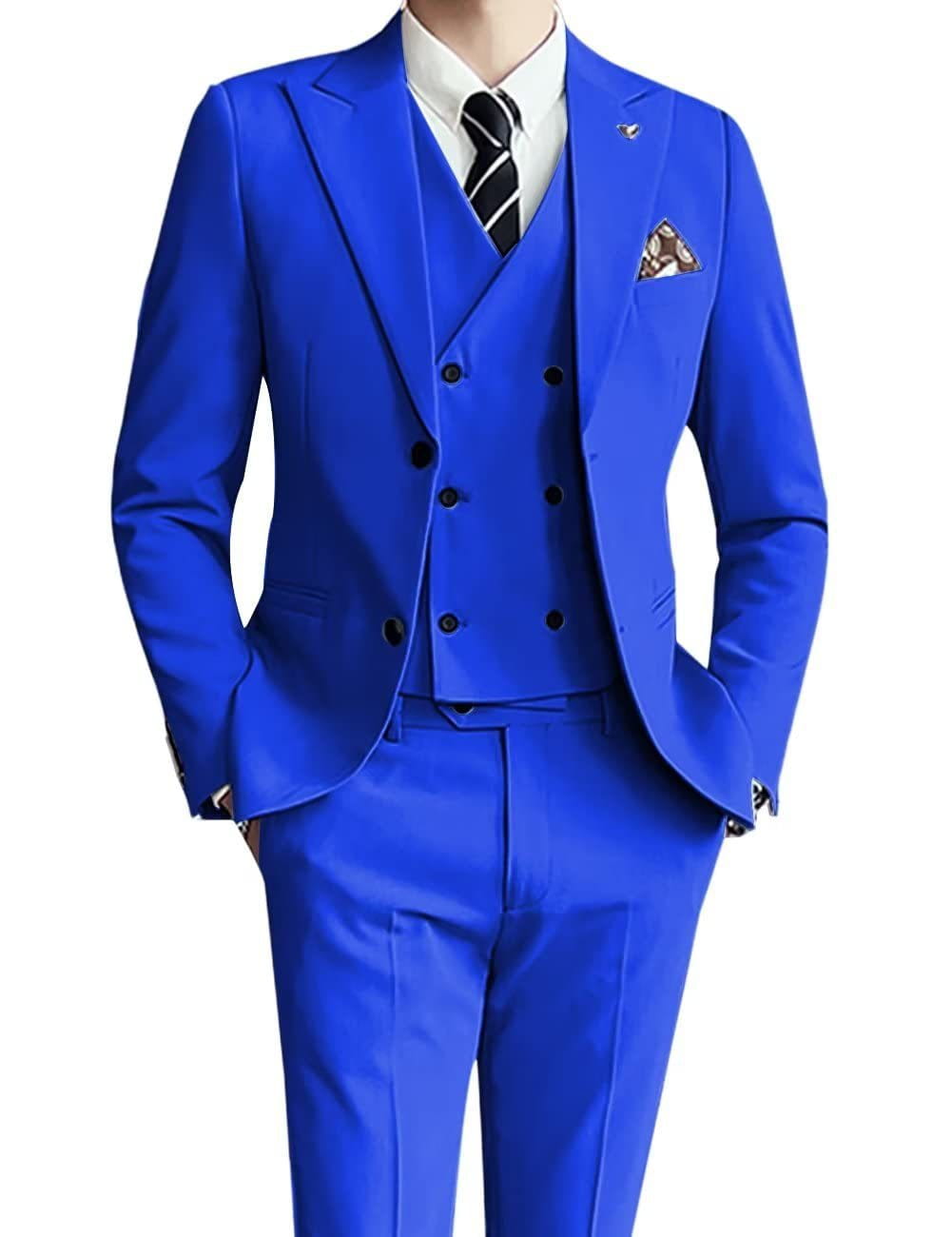 Three-piece men’s suit slim fit suit