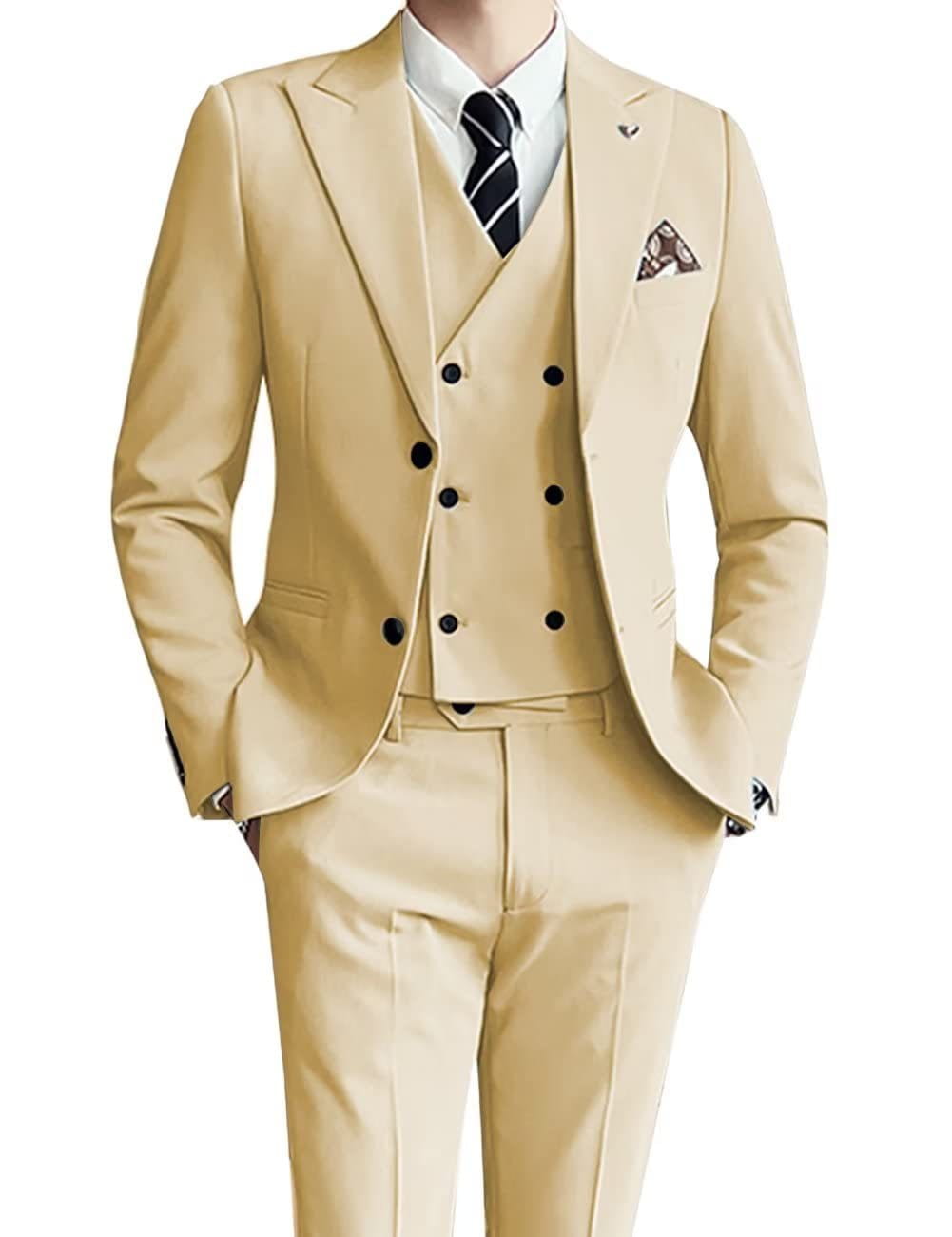 Three-piece men’s suit slim fit suit